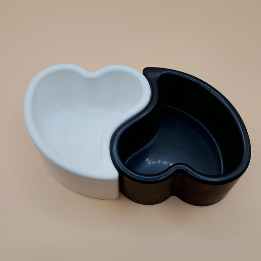Pair of Abstract Heart Tealight Holders