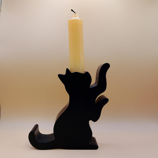 Black Cat Candle Holder
