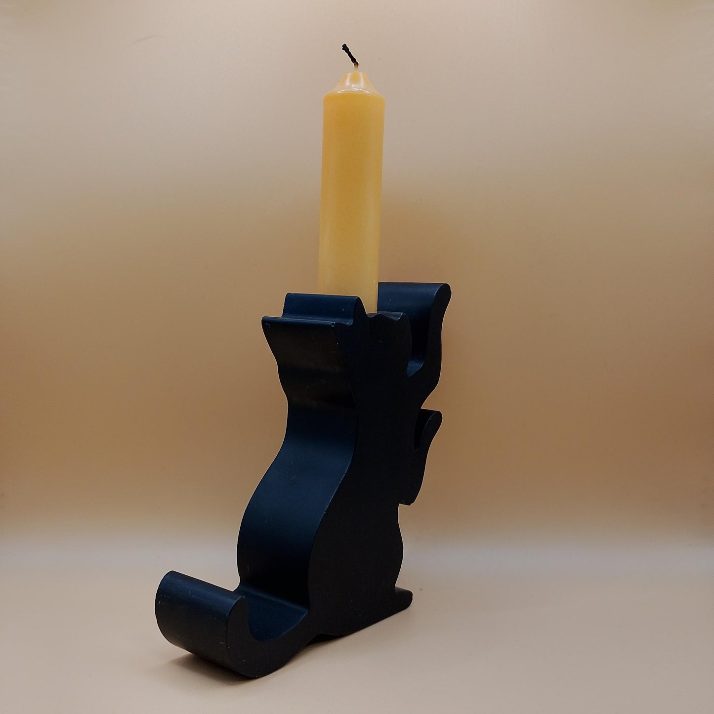 Black Cat Candle Holder