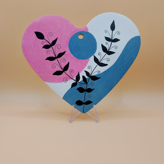 Abstract Heart Wall Plaque