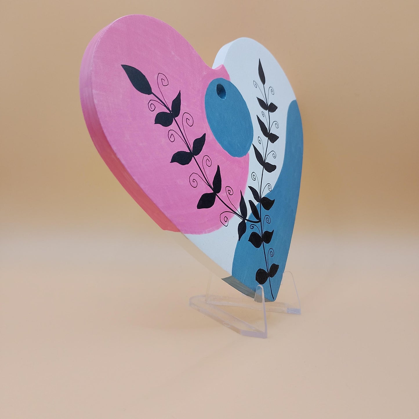 Abstract Heart Wall Plaque
