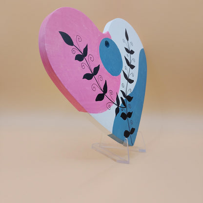 Abstract Heart Wall Plaque