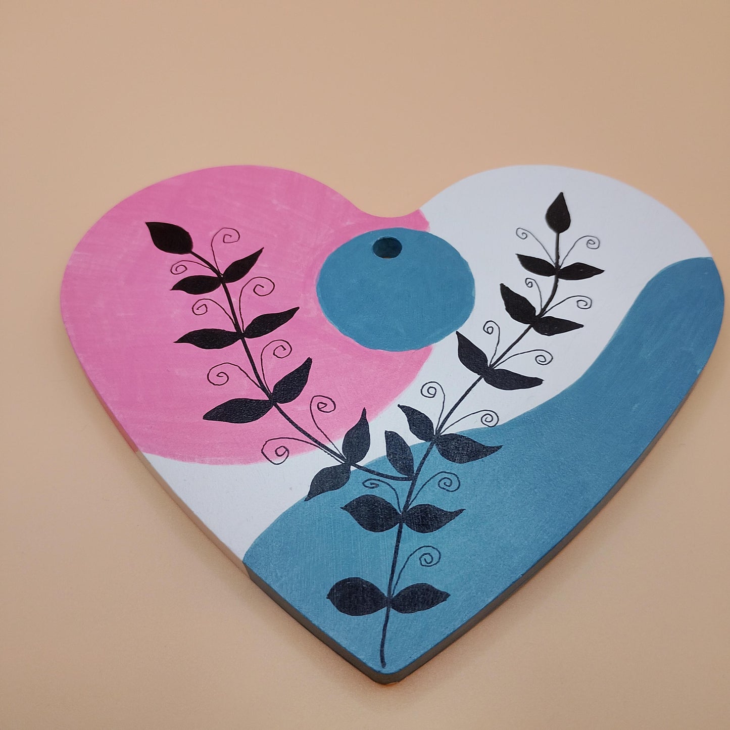 Abstract Heart Wall Plaque