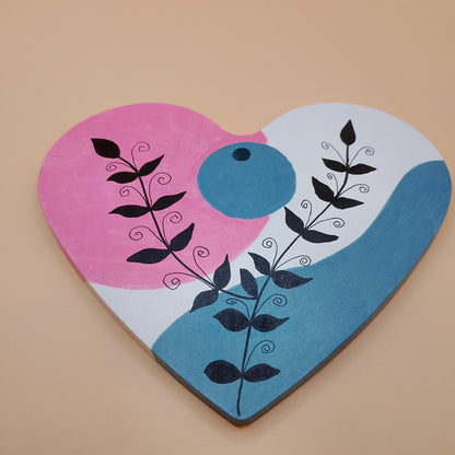 Abstract Heart Wall Plaque