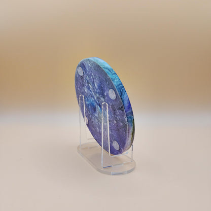 Set of Four Cosmic Coasters with Stand