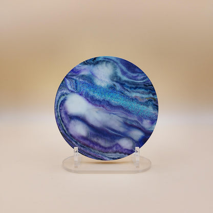 Set of Four Cosmic Coasters with Stand