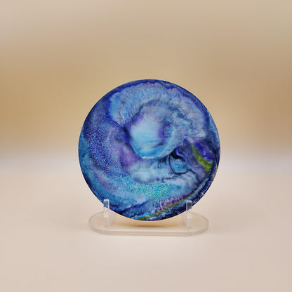 Set of Four Cosmic Coasters with Stand