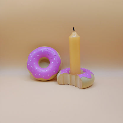 Pair of Doughnuts Candle Holders