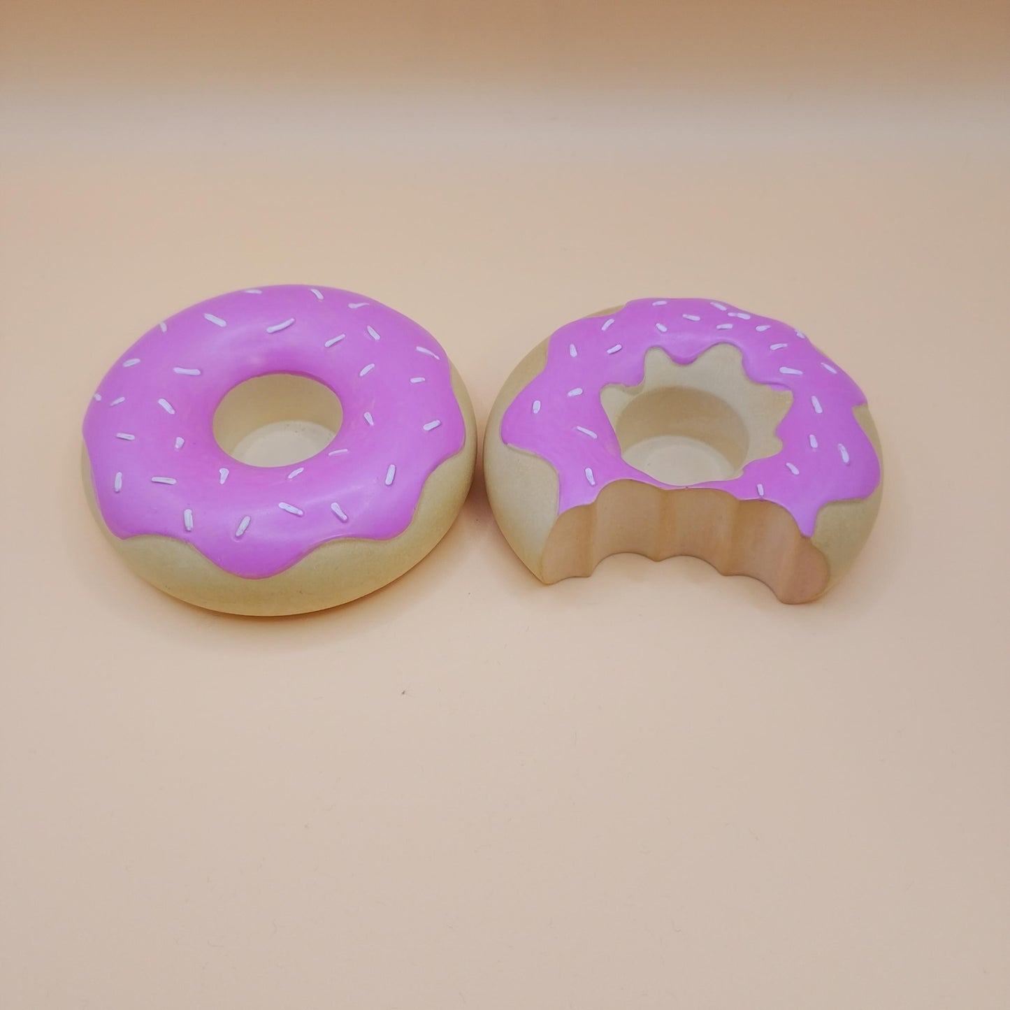Pair of Doughnuts Candle Holders