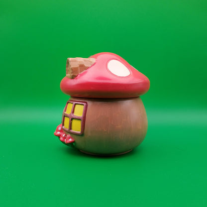 Mushroom House Jar