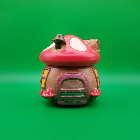 Mushroom House Jar