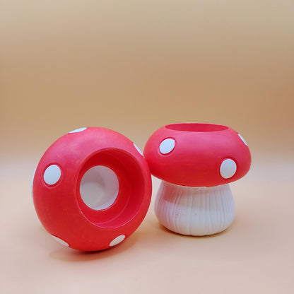Pair of Mushroom candle holders