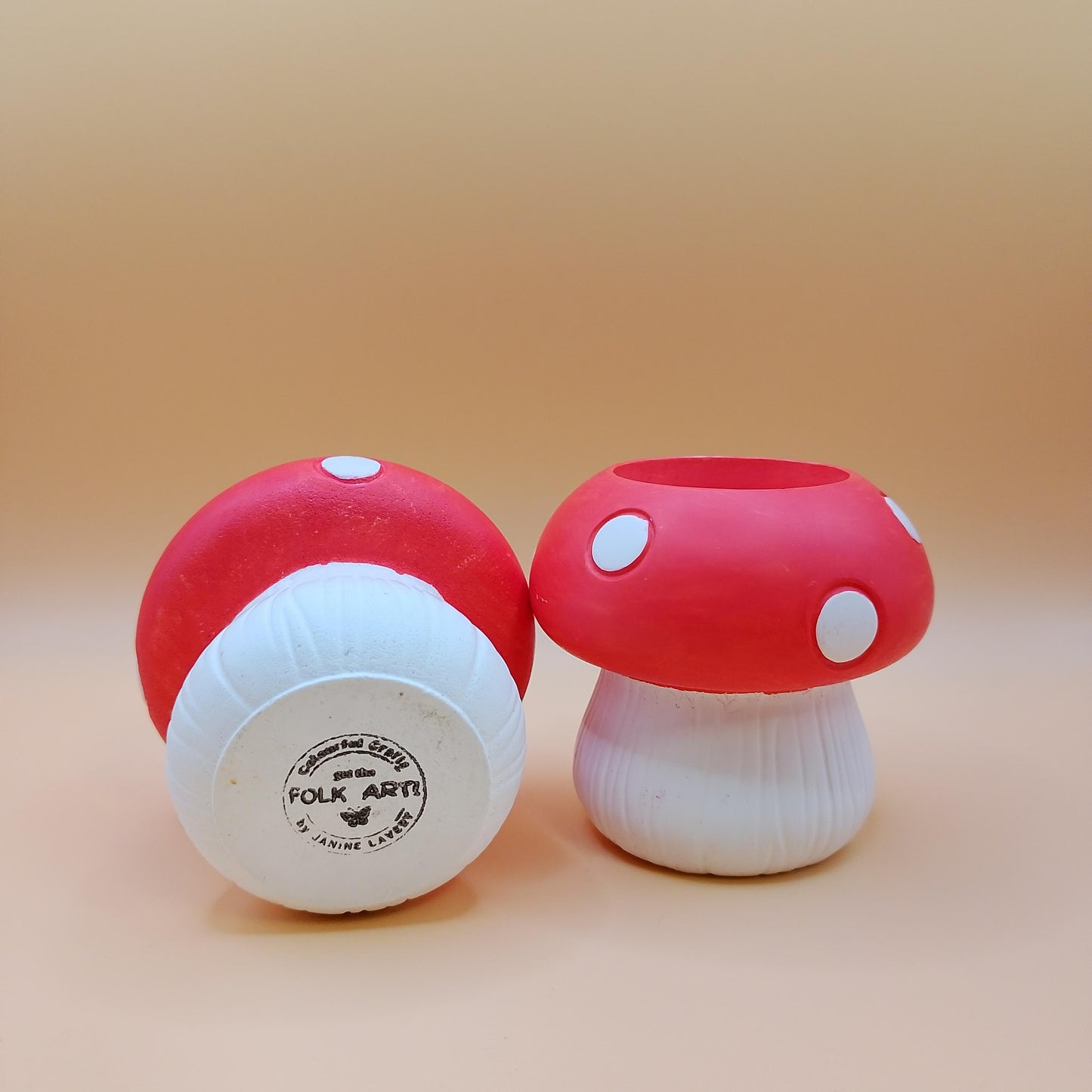 Pair of Mushroom candle holders