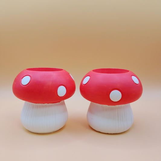 Pair of Mushroom candle holders