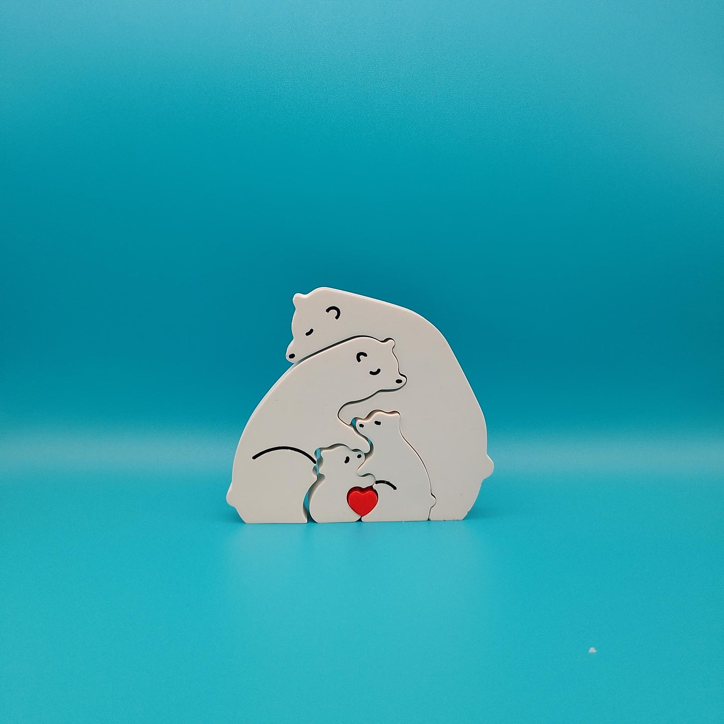 Polar Bears Puzzle Ornament