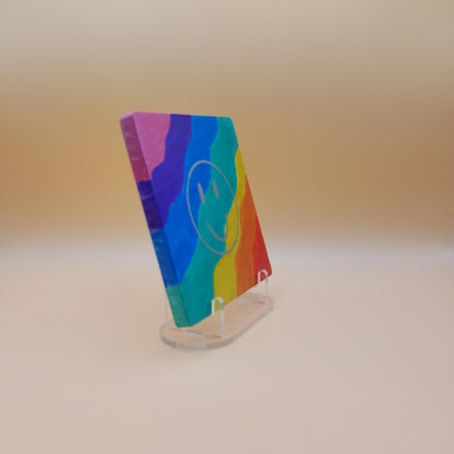 Rainbow Smiley Coaster