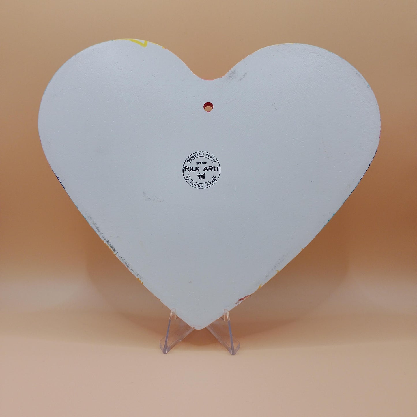 Rainbow Seascape Heart Plaque